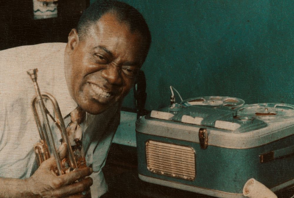 Portrait of fabled musician Louis Armstrong is appealing if undisciplined