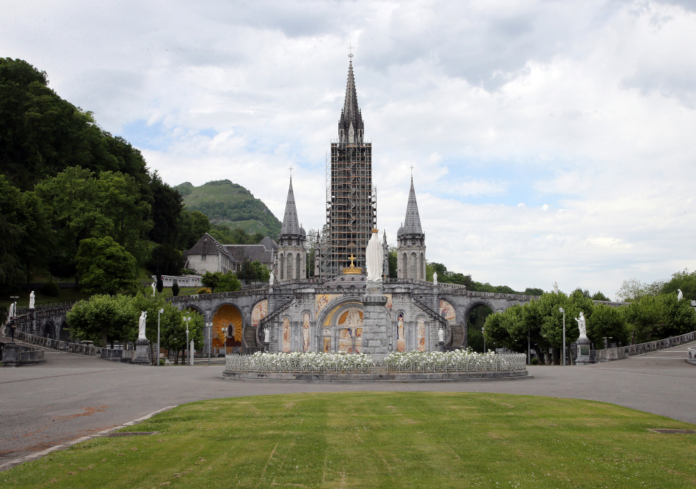 The Basilica of Lourdes is pictured May 8, 2020, in Lourdes, southwestern France. (AP Photo/Bob Edme, File)
