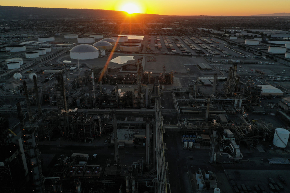 The Phillips 66 Co.'s Los Angeles Refinery is seen in Carson, Calif., March 11, 2022. (CNS/Reuters/Bing Guan)