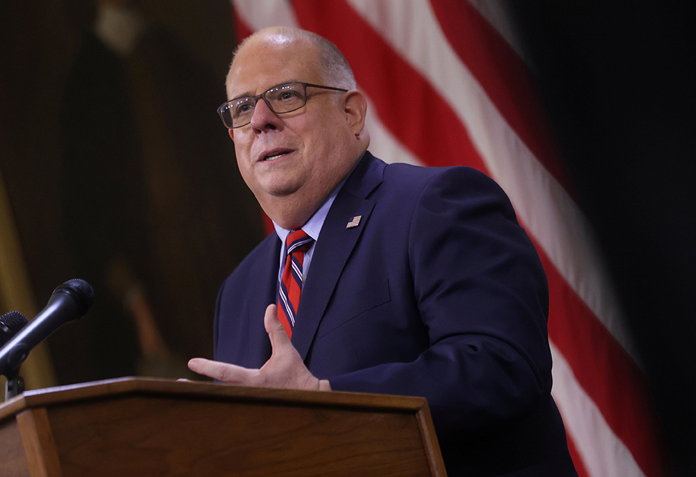 Republican Gov. Larry Hogan of Maryland is seen July 22, 2020, in Annapolis. (CNS/Reuters/Jonathan Ernst)