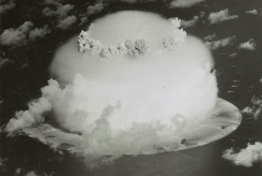 Photo of nNuclear clouds in 1946