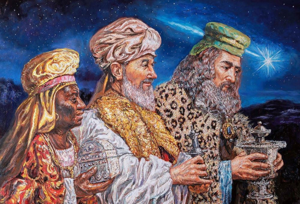 Painting of the three Magi