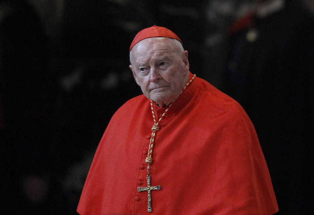 Then-Cardinal Theodore E. McCarrick arrives for Ash Wednesday Mass in St. Peter's Basilica at the Vatican in this Feb. 13, 2013 file photo. (CNS/Paul Haring)