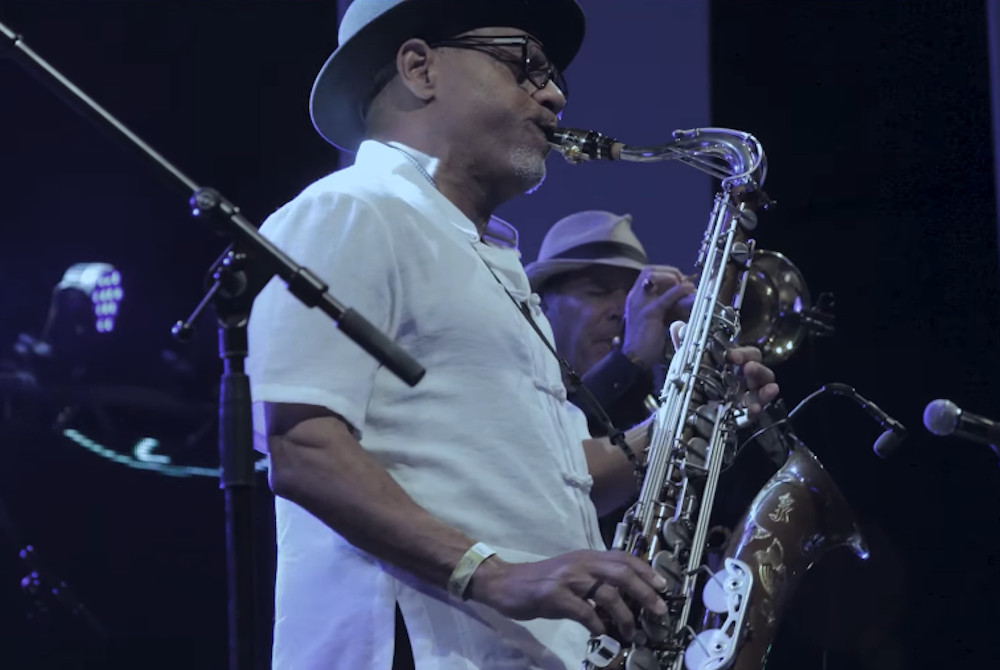 Kirk Whalum appears in the documentary "Humanité, the Beloved Community." (NCR screenshot/YouTube)