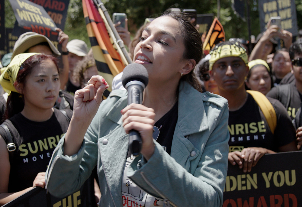 Rep. Alexandria Ocasio-Cortez in "To The End" (Courtesy of Roadside Attractions/Rachel Lears)