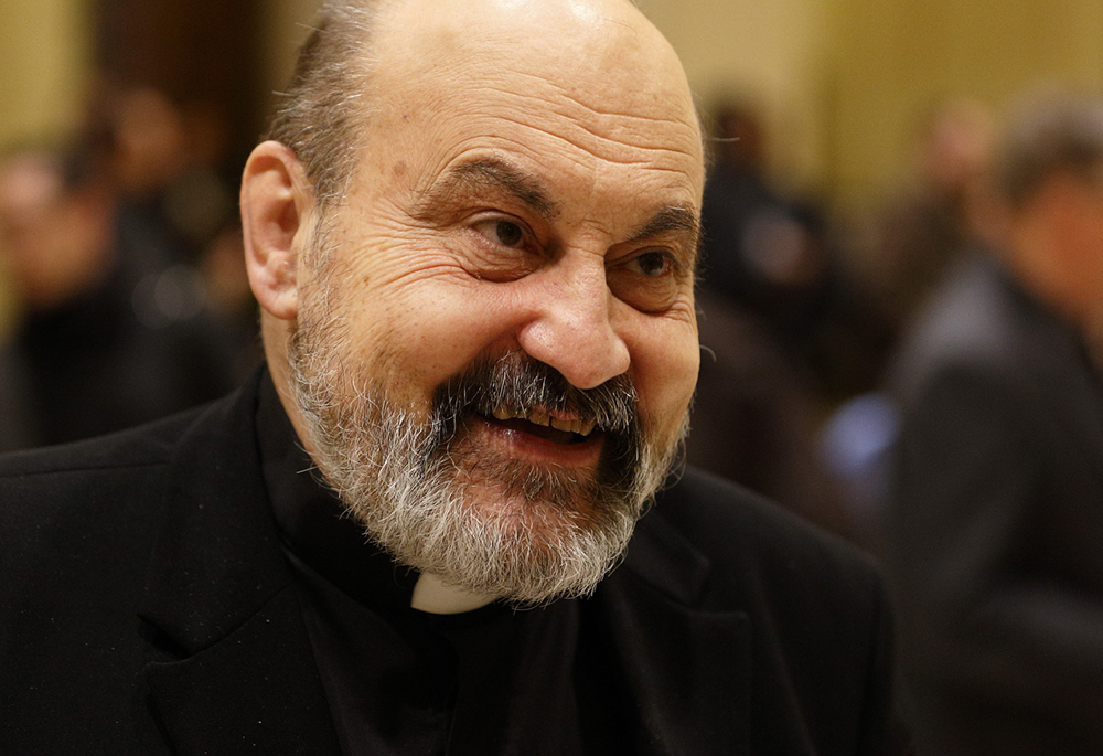 Czech theologian Fr. Tomas Halik is pictured in a 2015 photo. (CNS/Paul Haring)