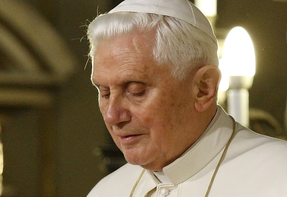 Pope Benedict XVI in Rome in January 2010 (CNS/Paul Haring)