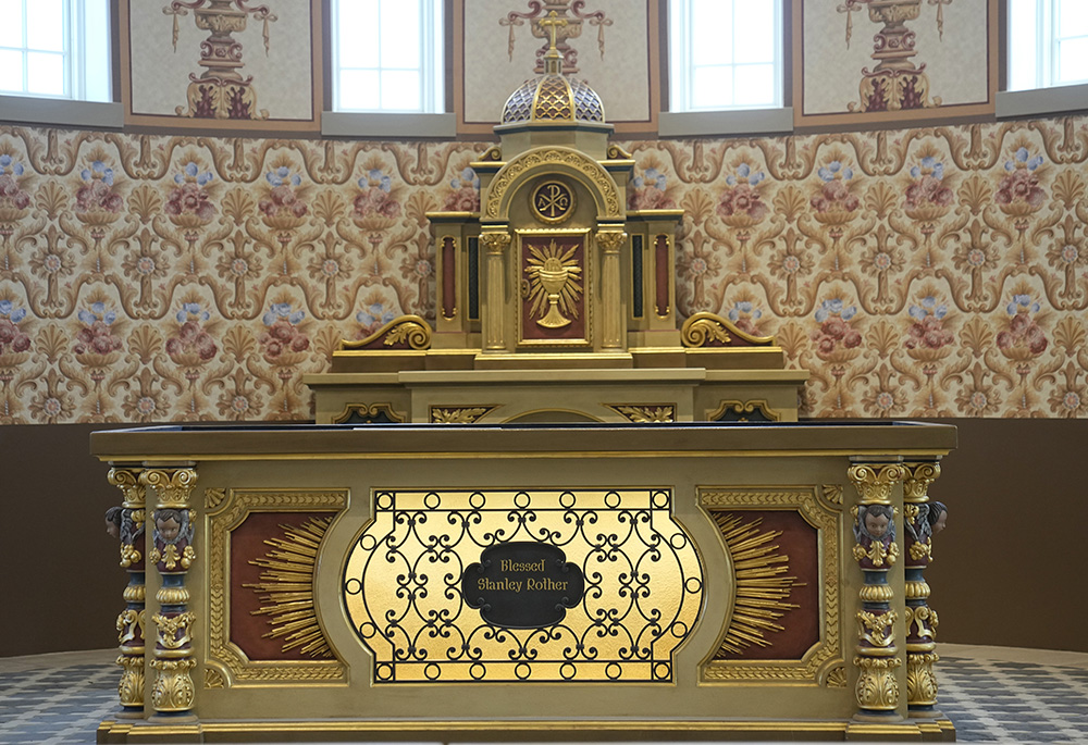 The chapel at the Blessed Stanley Rother Shrine, pictured Feb. 2 in Oklahoma City, will become the final resting place for Rother. In December 2016, Pope Francis officially recognized Rother as a martyr for his faith. In September 2017, in the final step before sainthood, Rother was beatified at a special Mass that drew an estimated 20,000 people to an Oklahoma City convention center. (AP photo/Sue Ogrocki)