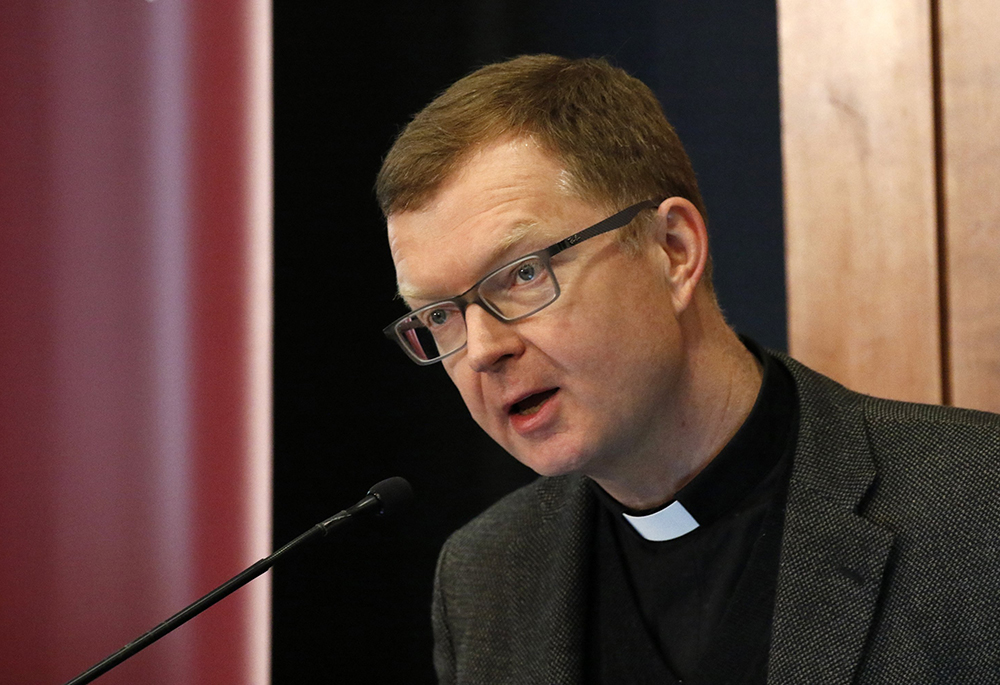 Jesuit Fr. Hans Zollner is pictured during a symposium at Fordham University in New York City in this March 26, 2019, file photo. (OSV News/CNS file, Gregory A. Shemitz)