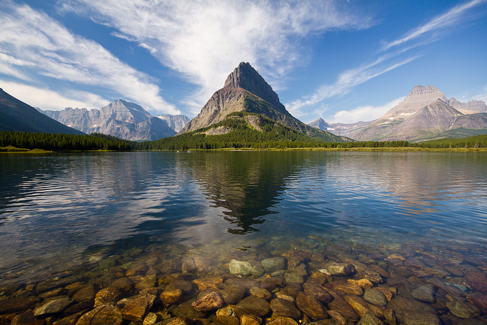 Swiftcurrent Lake is seen in Glacier National Park, Montana. The state of Montana is one of three in the United States that have passed "green amendments" protecting the right to a healthy environment, including water. (Wikimedia Commons/GPA Photo Archive)