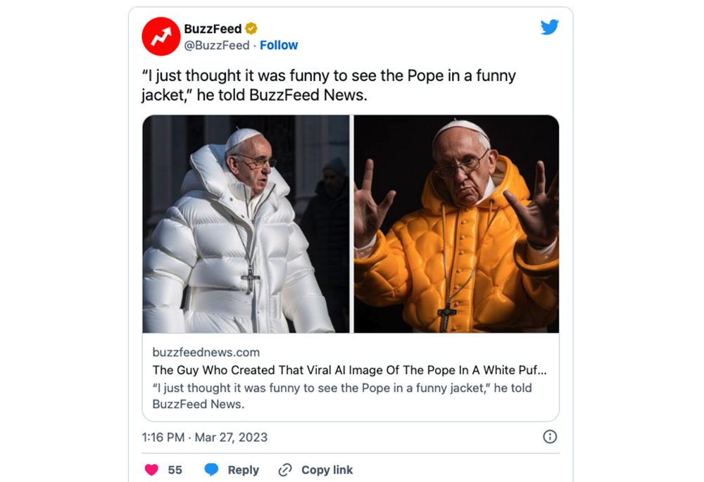Pope Francis White Puffer Jacket