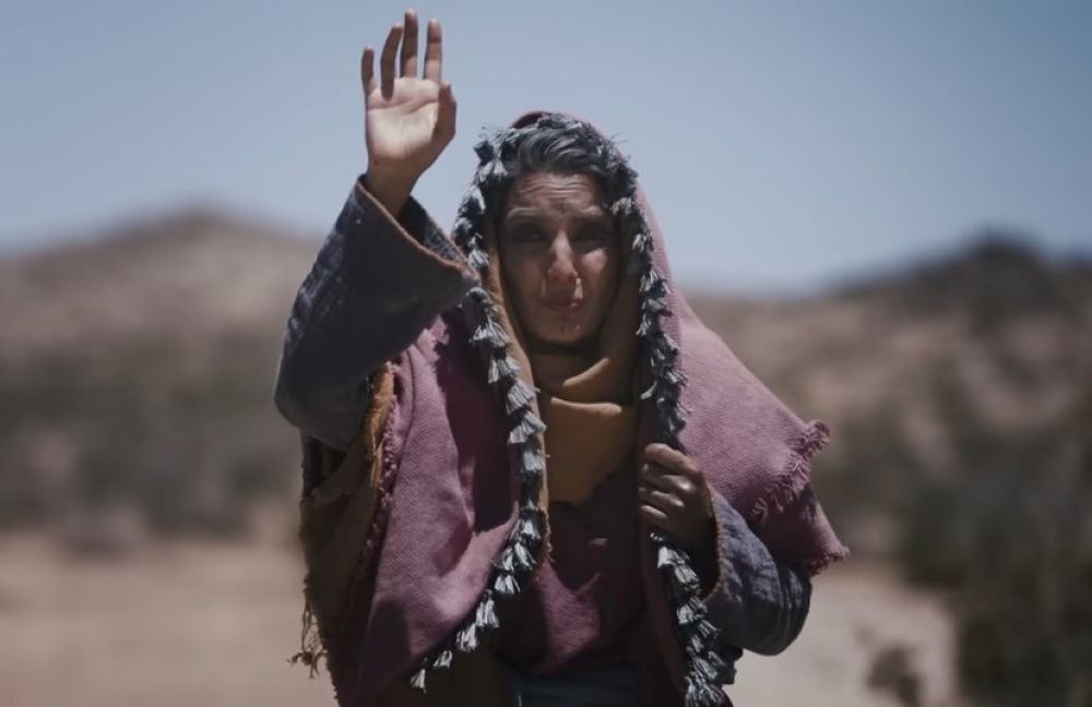 Sara Seyed portrays Sarah, Abraham's wife and Isaac's mother in "His Only Son." (NCR screenshot/YouTube)