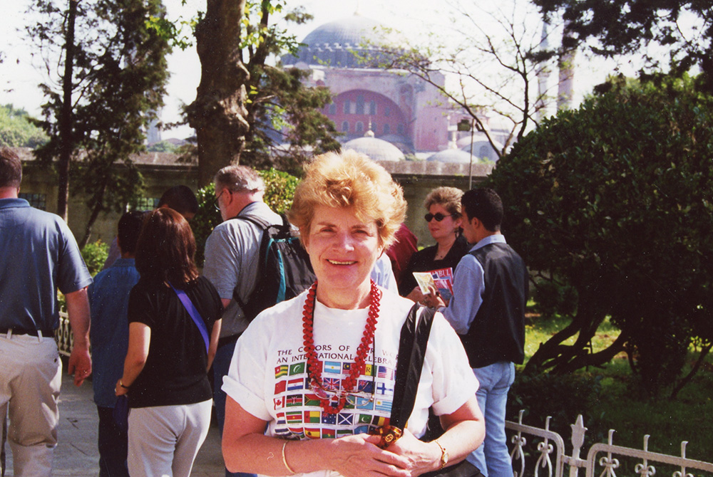 World traveler Patricia Lefevere, circa 2000 (NCR file photo)