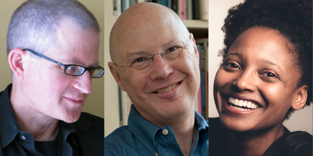 From left: Christian Wiman (Courtesy of Yale University); Andrew Hudgins (Wikimedia Commons/Jo McCulty); Tracy K. Smith (Rachel Eliza Griffiths)