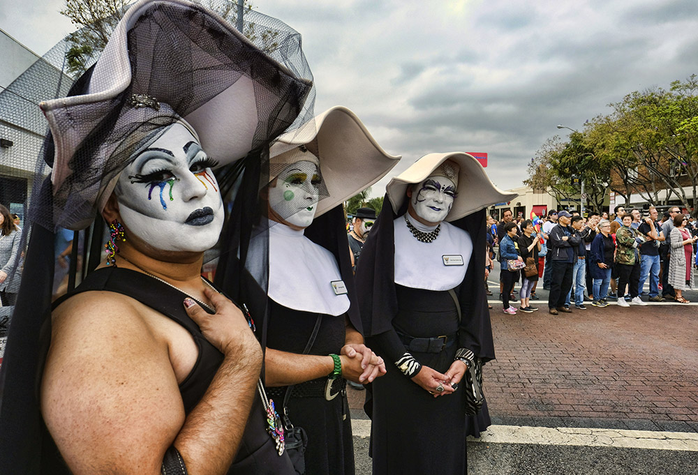 The Sisters of Perpetual Indulgence show their support during the gay pride parade in West Hollywood, California, June 12, 2016. (AP/Richard Vogel,File)