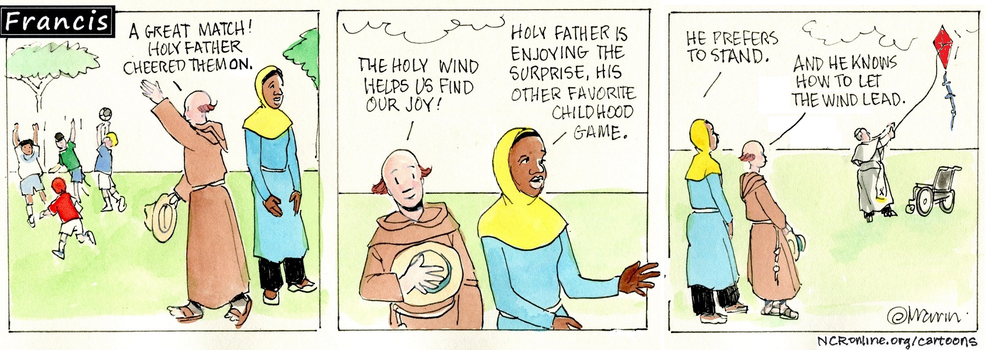 Francis, the comic strip: The wind leads to the big surprise.