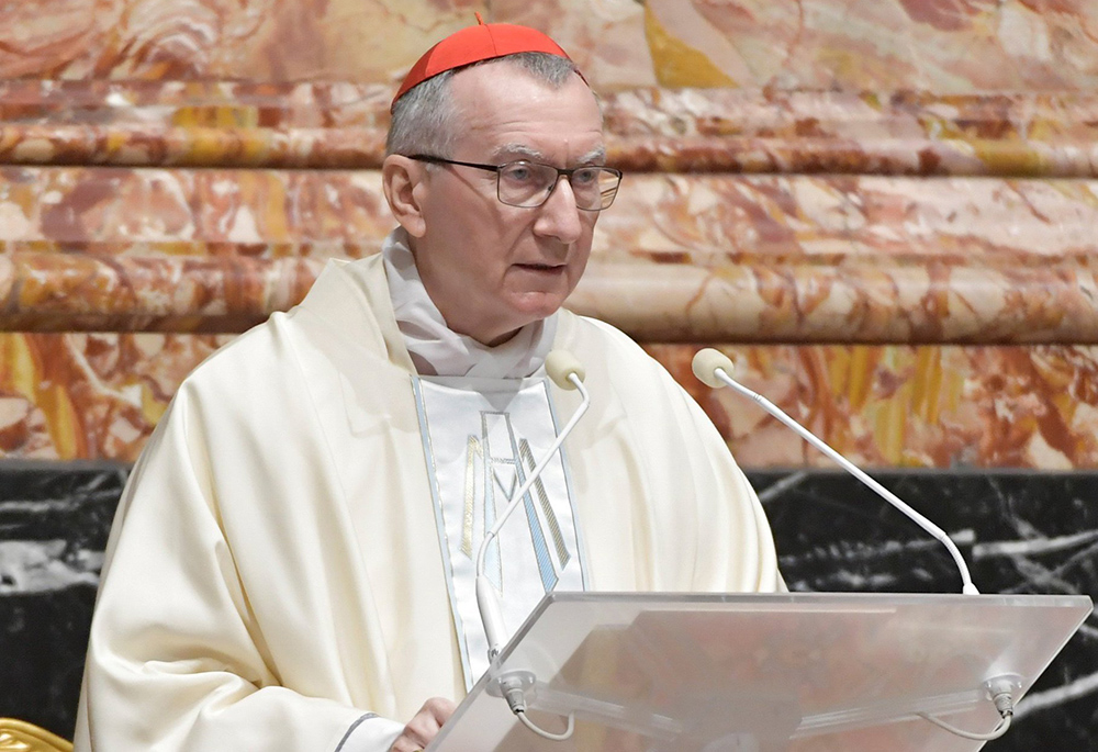 Cardinal Pietro Parolin, Vatican secretary of state, is pictured in a Jan. 1, 2021, photo. (CNS/Vatican Media)
