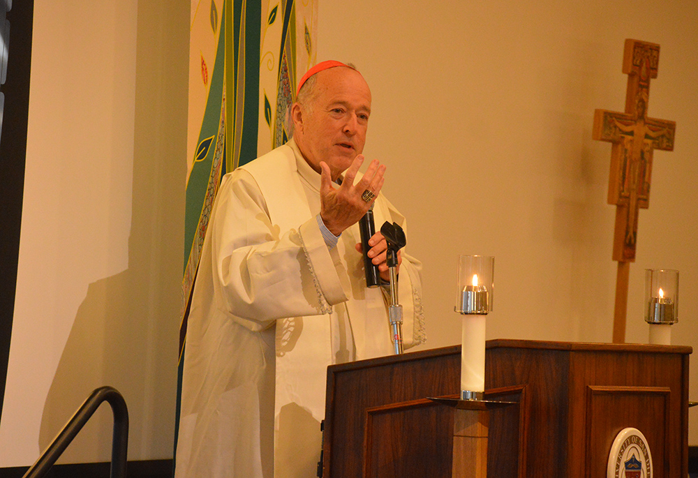 Cardinal Robert McElroy of San Diego presides during evening vespers June 12 to open the 12th assembly of the Association of Catholic Priests in San Diego. (Association of U.S. Catholic Priests/Paul Leingang) 