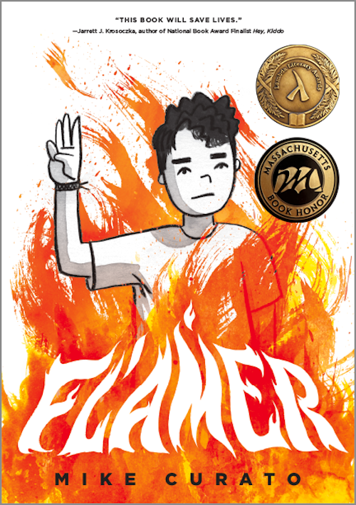 The cover of "Flamer" by illustrator Mike Curato