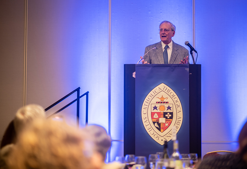 Jesuit Fr. Roger Haight received the highest honor from the Catholic Theological Society of America at its June 8-11 convention in Milwaukee. (Paul Schutz/Catholic Theological Society of America)