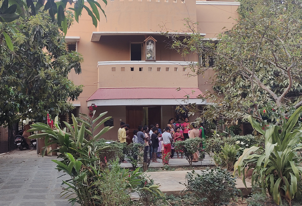 Sangraha, a shelter home for women and children in distress, managed by the Sisters of St. Joseph of Tarbes since 1993 at Bharathinagar in the eastern suburb of Bengaluru city in southern India. (Thomas Scaria)