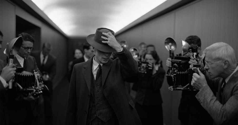 Cillian Murphy is shown in a scene from the Universal Pictures' film "Oppenheimer." Murphy plays J. Robert Oppenheimer, the theoretical physicist who directed the Los Alamos Laboratory and was known as "the father of the atomic bomb." (Courtesy of Universal Pictures)