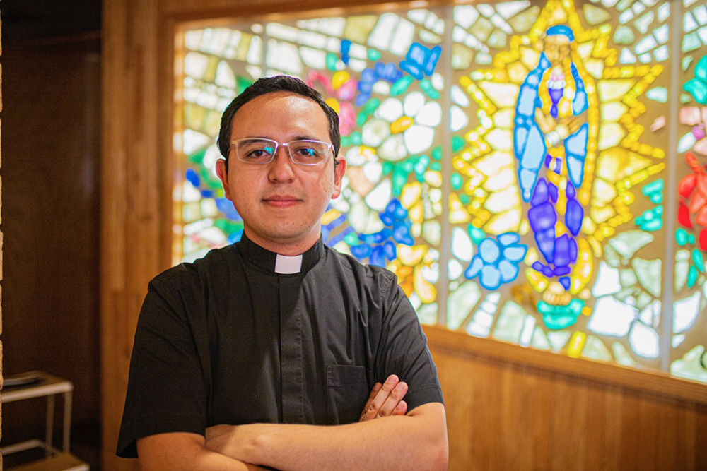 Fr. Iván Montelongo, who coordinated the diocesan phase of the synod for the Diocese of El Paso, Texas, is one of six non-bishop voting delegates from the United States chosen to represent the North America region in the Synod of Bishops on synodality in Rome Oct. 4-29. (Courtesy of Fr. Iván Montelongo) 