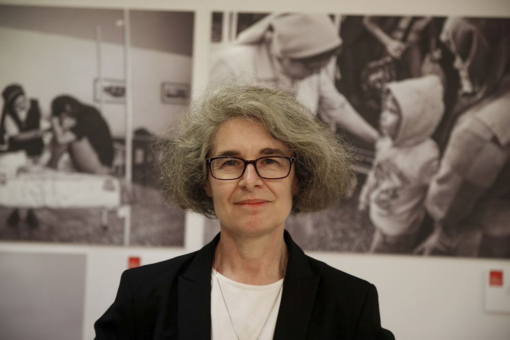 Sr. Nathalie Becquart poses for a photo in Rome on Feb. 10, 2021. (AP/Alessandra Tarantino)