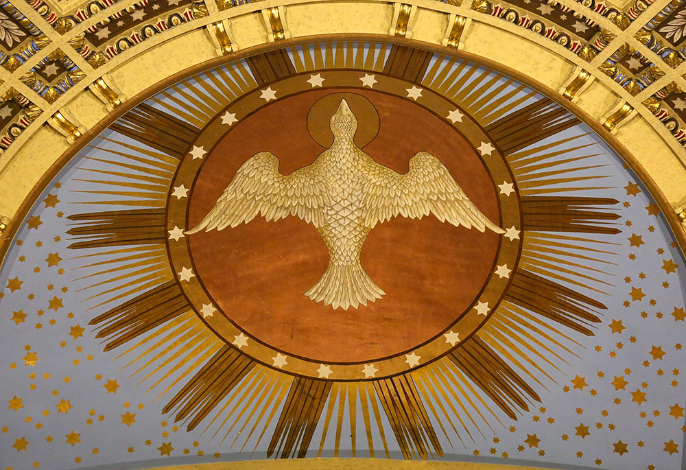 A likeness of the Holy Spirit is seen at the Cathedral of St. Paul in St. Paul, Minnesota. (CNS/The Catholic Spirit/Dave Hrbacek)