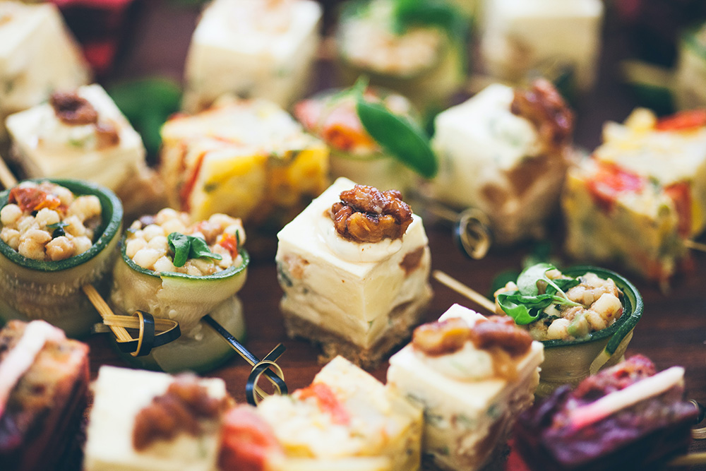 Platter of canapes (Unsplash/Kelly Jean)