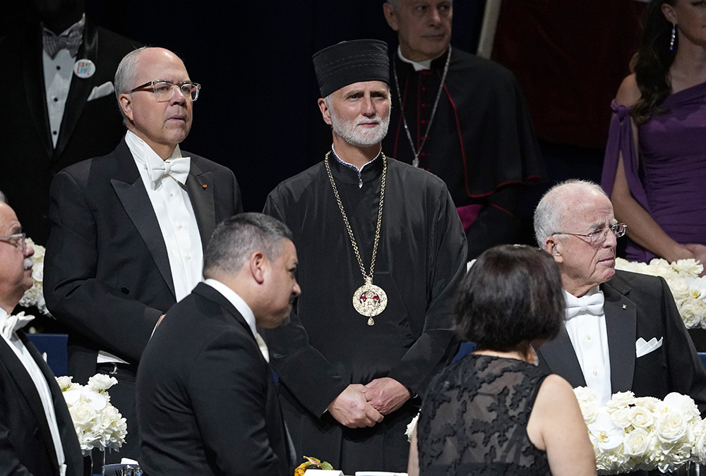 Archbishop Borys Gudziak of the Ukrainian Catholic Archeparchy of Philadelphia is seen attending the 78th annual Alfred E. Smith Memorial Foundation Dinner at the Park Avenue Armory Oct. 19 in New York City. (OSV News/Gregory A. Shemitz)