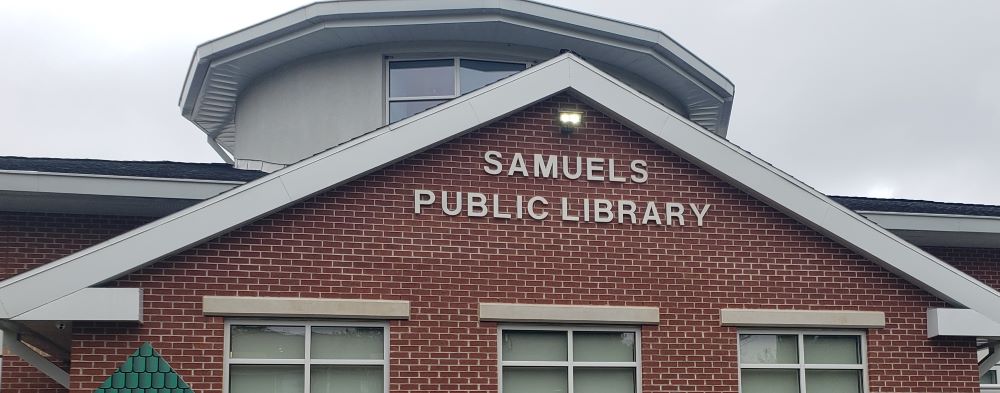 Exterior of building: Samuels Public Library