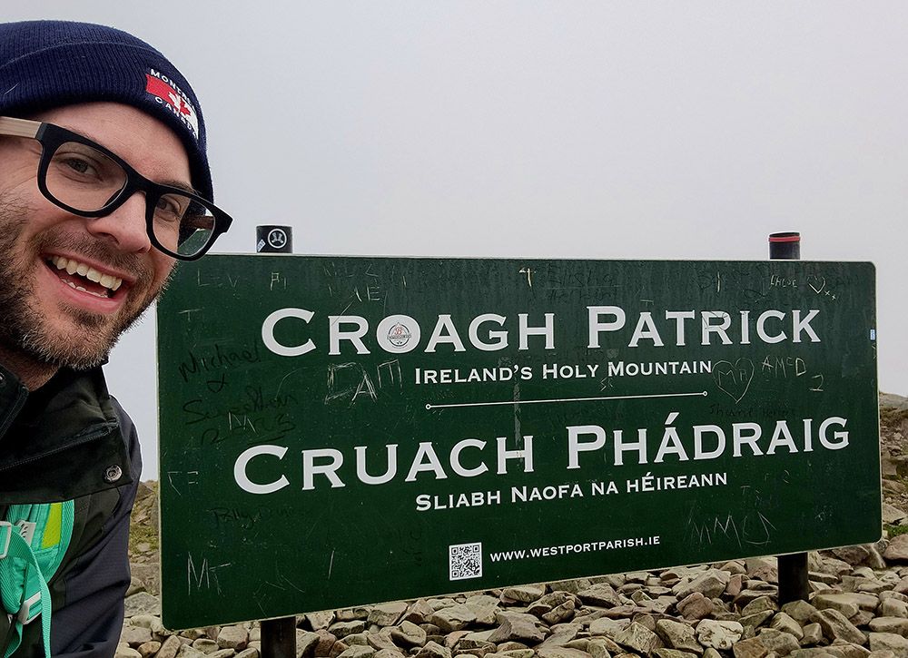 Mark Piper at Croagh Patrick (Courtesy of Mark Piper)
