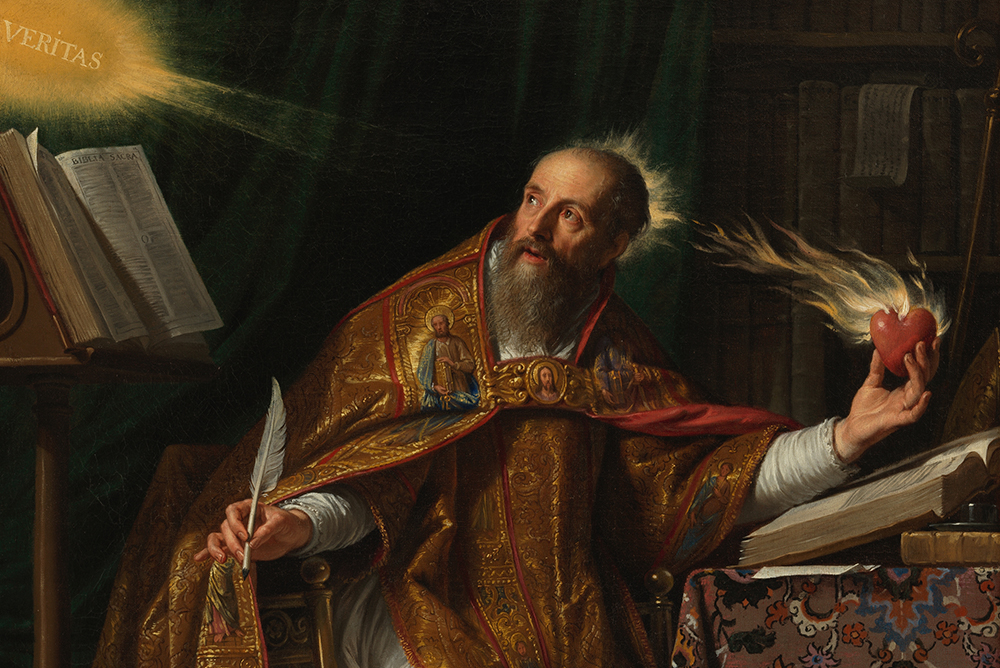 "Saint Augustine" (circa 1645), by Philippe de Champaigne (Artvee)