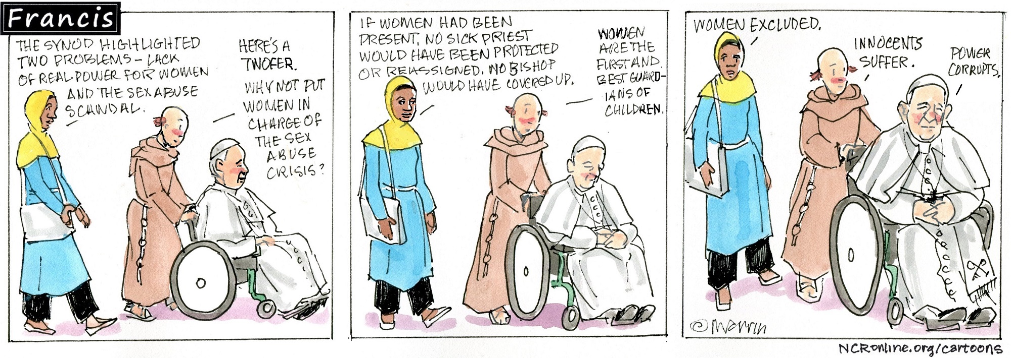 Francis, the comic strip: The synod highlighted two real problems, and Leo has an idea.