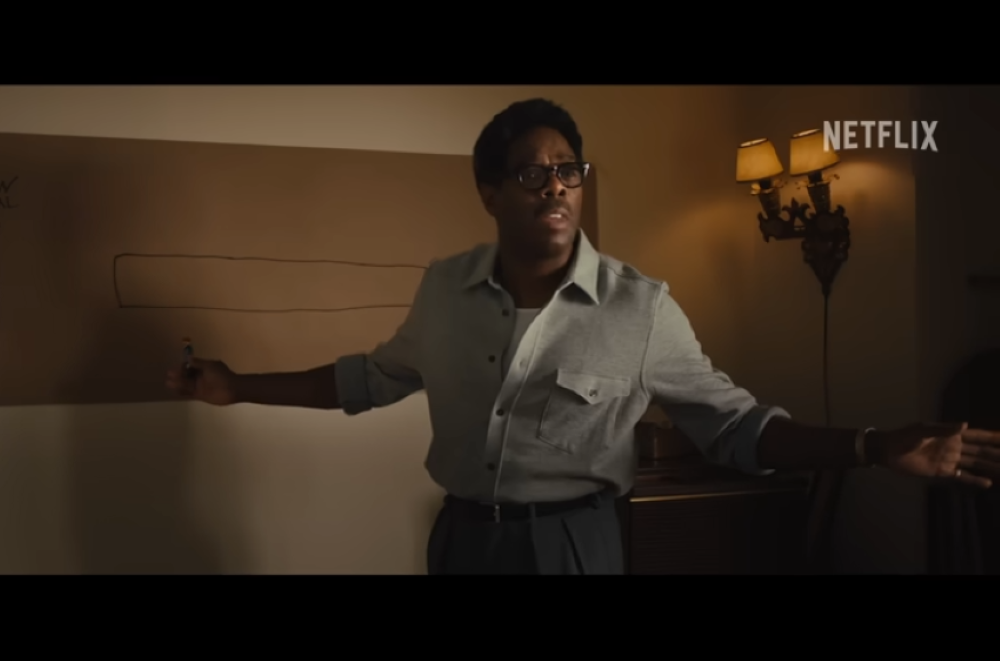 Colman Domingo portrays Bayard Rustin, the civil rights activist and chief organizer of the Aug/ 28, 1963, March on Washington. The biopic "Rustin" is streaming on Netflix. (NCR screengrab/Netflix)