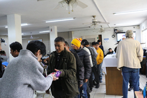 Volunteers at Casanicolás commemorated the visit of the Magi bearing gifts to the Christ child by distributing presents to migrants at the shelter on Jan. 7. 