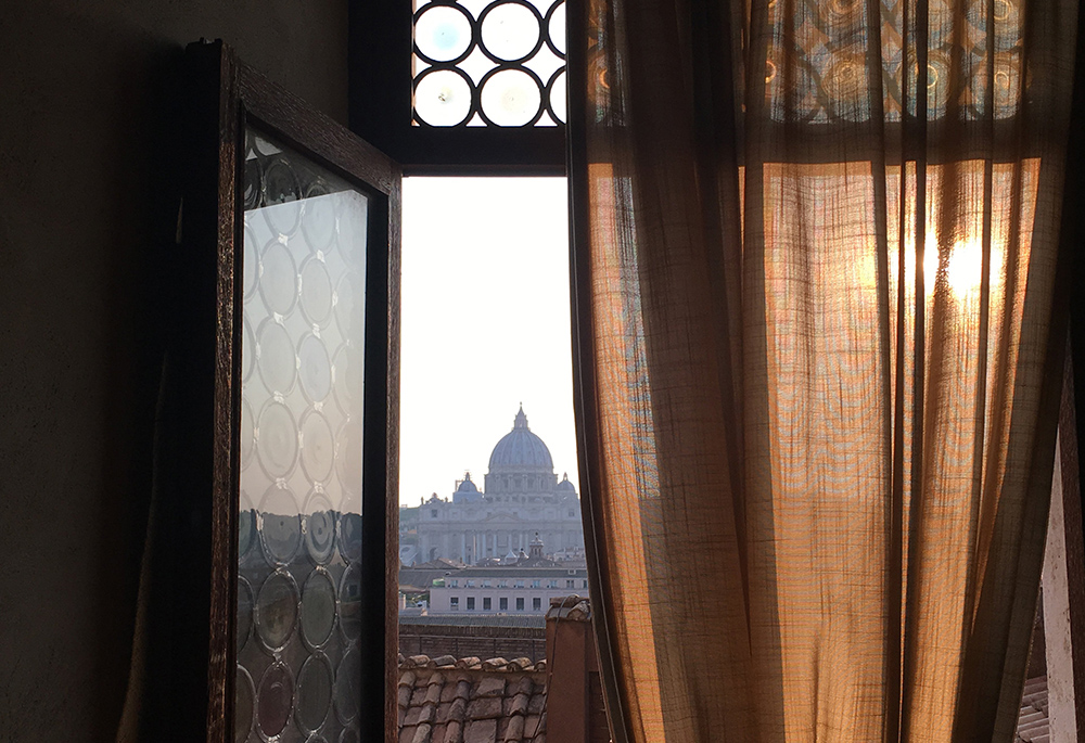 St. Peter's Basilica at the Vatican is pictured from a terrace in Rome in this 2018 file photo. Vatican News reported Jan. 24 that a new procedure "will facilitate the dissemination of knowledge and the possibility of 'whistleblowing,' or raising concerns about potential abuses, in force in the legislation of the Holy See and Vatican City State." (CNS/Paul Haring)