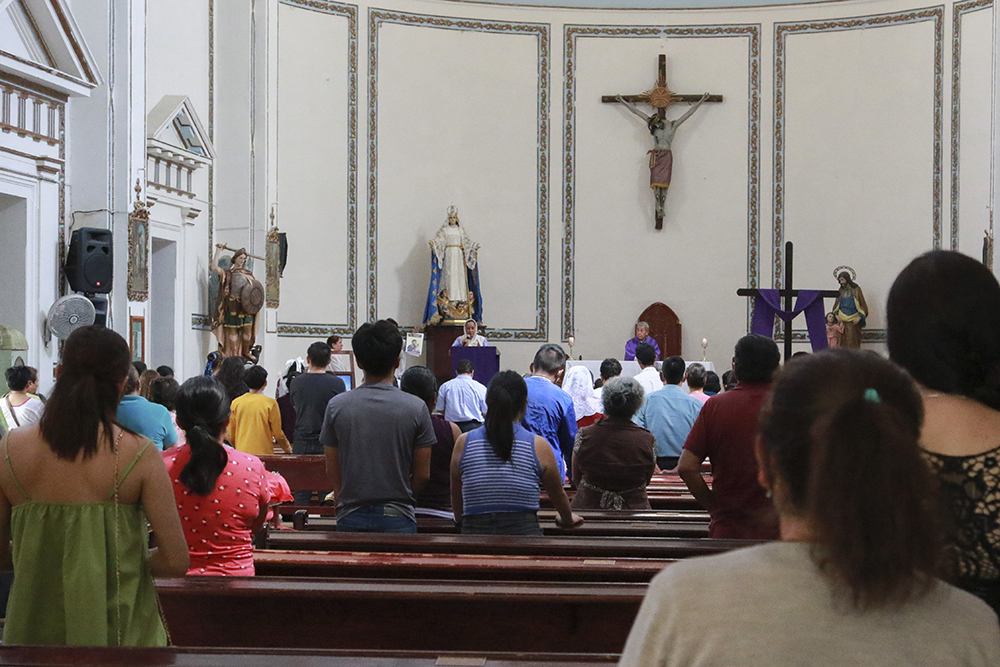 People attend Mass at the Cathedral in Chilpancingo, Mexico, Feb. 15, 2024. (AP/Alejandrino Gonzalez)