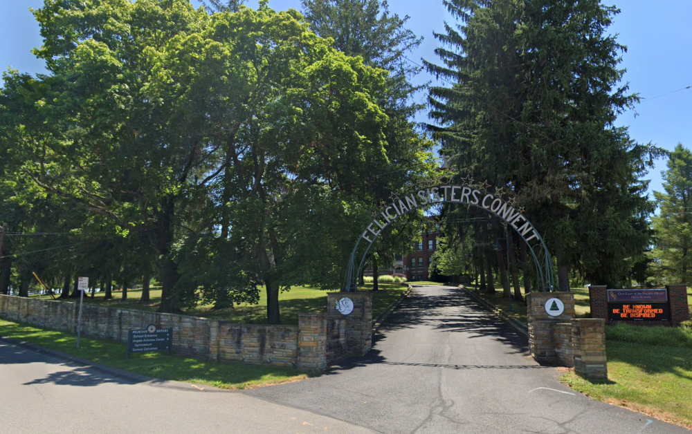 The Felician Convent outside Boston is now home to a shelter for unaccompanied minors who arrive at the U.S. southern border; the children are cared for there while they are connected to family within the United States. (Google Street View)