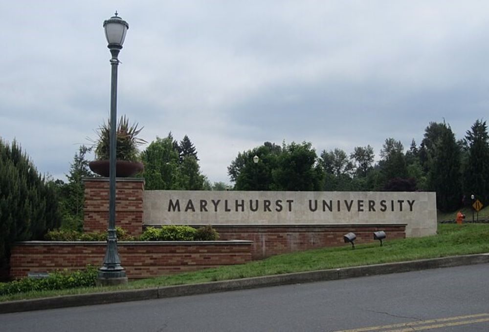 Marylhurst University, founded by the Sisters of the Holy Names of Jesus and Mary in 1893, closed in 2018. In April, residents will begin moving into 100 units of affordable housing built on the site of two former dormitories. (Wikimedia Commons/CC BY-SA 4.0/Another Believer)