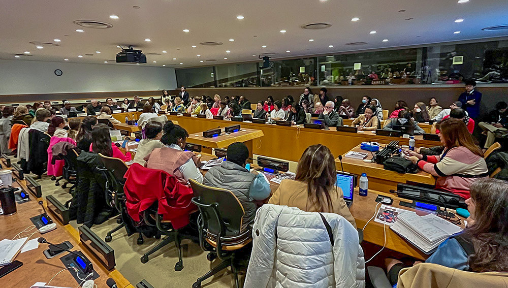 The Vatican's March 19 event at the United Nations about faith-based organizations promoting women's leadership, held during the 68th session of the U.N.'s Commission on the Status of Women (NCR photo/Joshua J. McElwee)