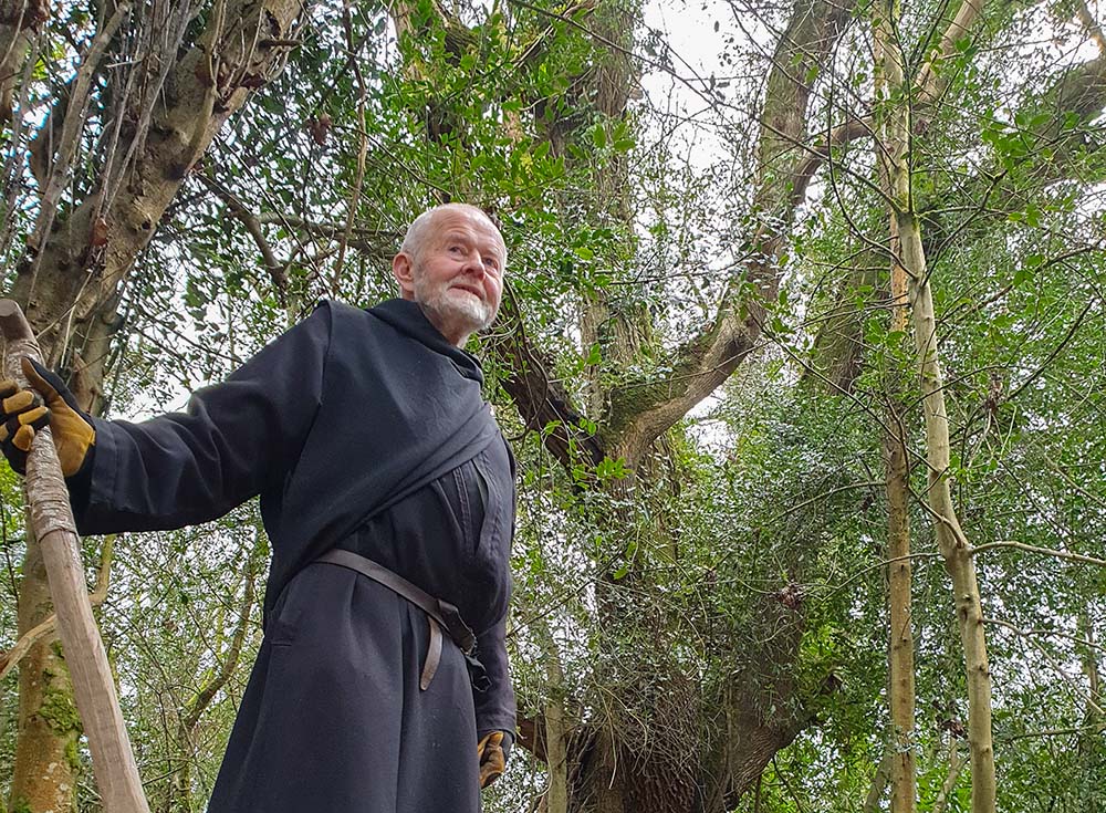 Benedictine Fr. Anthony Keane, Glenstal Abbey's forester, who has been replenishing the forests on the monastery's grounds since 1984 (Sarah Mac Donald)
