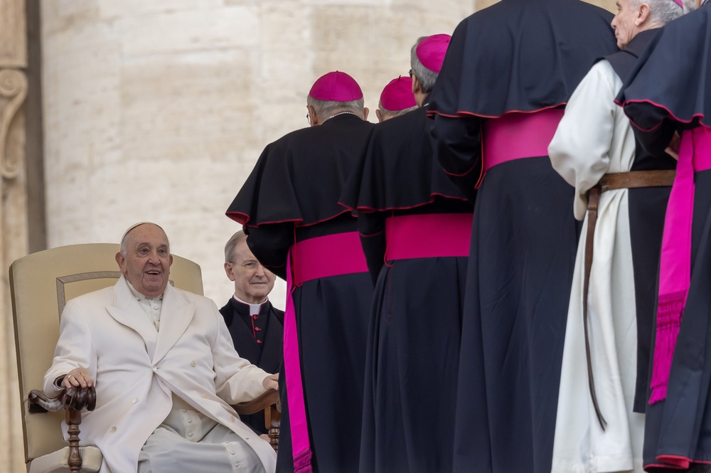 Faceless prelates line up before Pope Francis