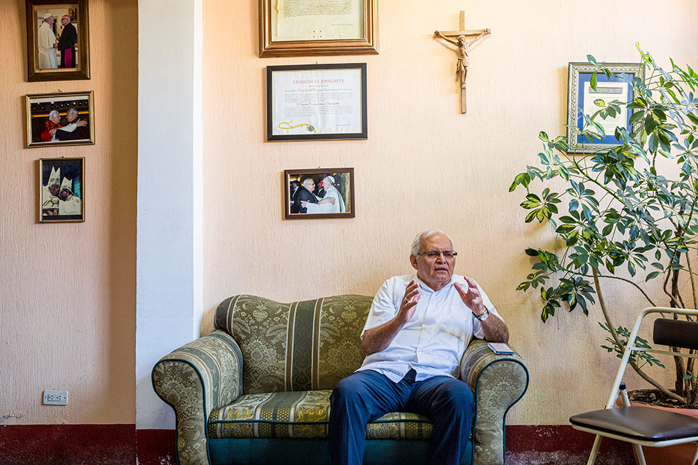 Cardinal Álvaro Ramazzini speaks during an interview at his office in Huehuetenango, Guatemala, March 22. (AP Photo/Moises Castillo)