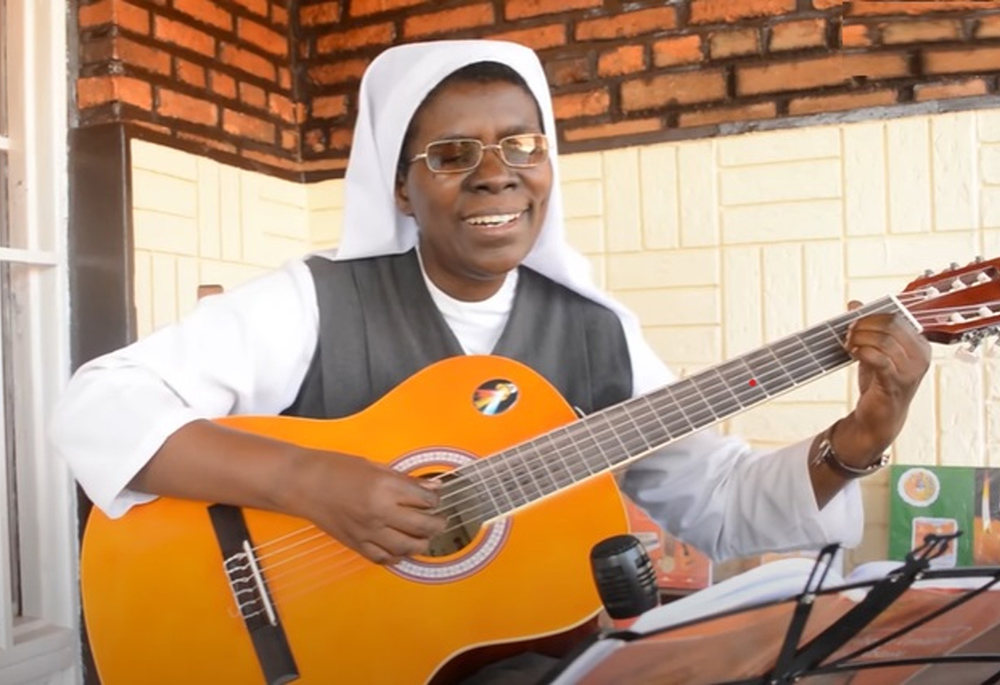 Sr. Fébronie Kamana of the Oblates of the Holy Spirit in Rwanda started as a music learner because she had never had any formal musical education. (Aimable Twahirwa)