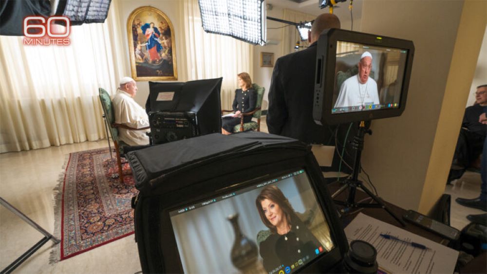 Pope Francis is interviewed by CBS’ Norah O’Donnell on "60 Minutes."