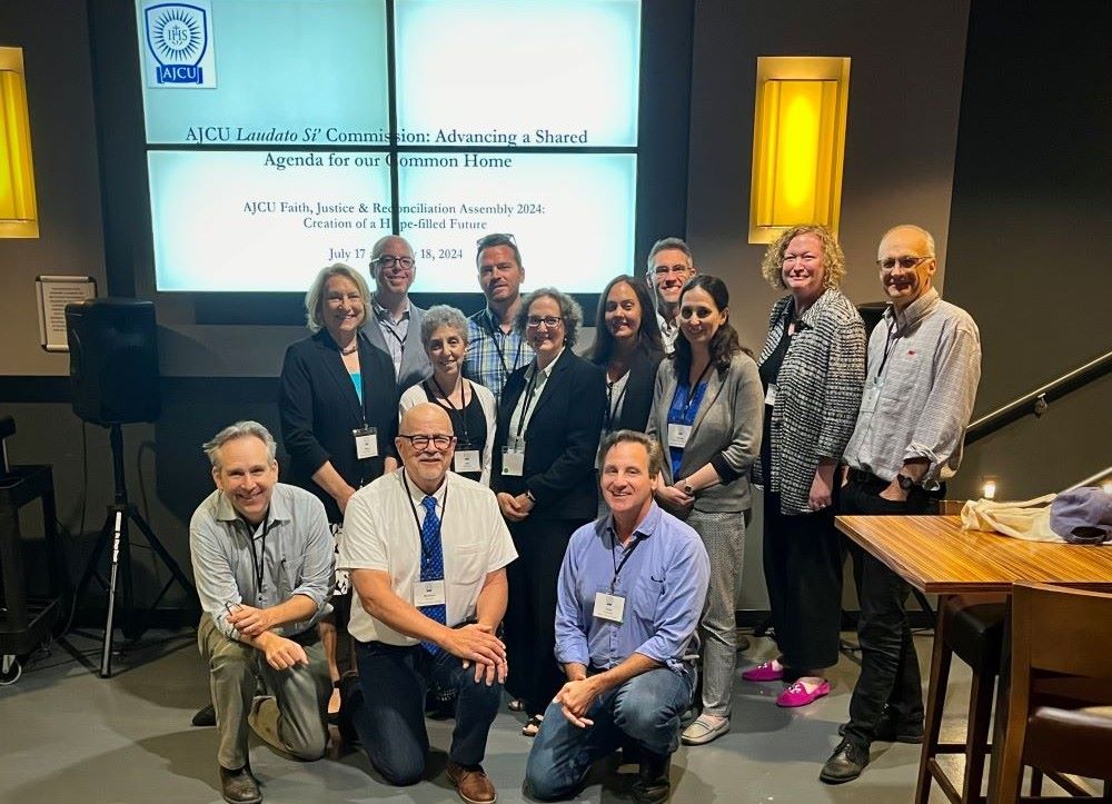 The Association of Jesuit Colleges and Universities Laudato Si' Commission poses during the AJCU Assembly in Chicago July 18. The Association of Jesuit Colleges and Universities Laudato Si' Commission poses during the AJCU Assembly in Chicago July 18.