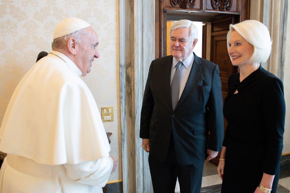Newt Gingrich, Callista Gingrich and Pope Francis Newt Gingrich, Callista Gingrich and Pope Francis