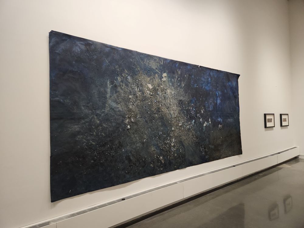 Large painting on wall 